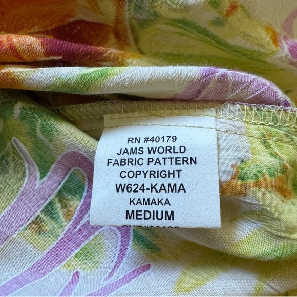 Jams World Ukulele Print Button Up Shirt - Size Medium - Picture 5 of 5